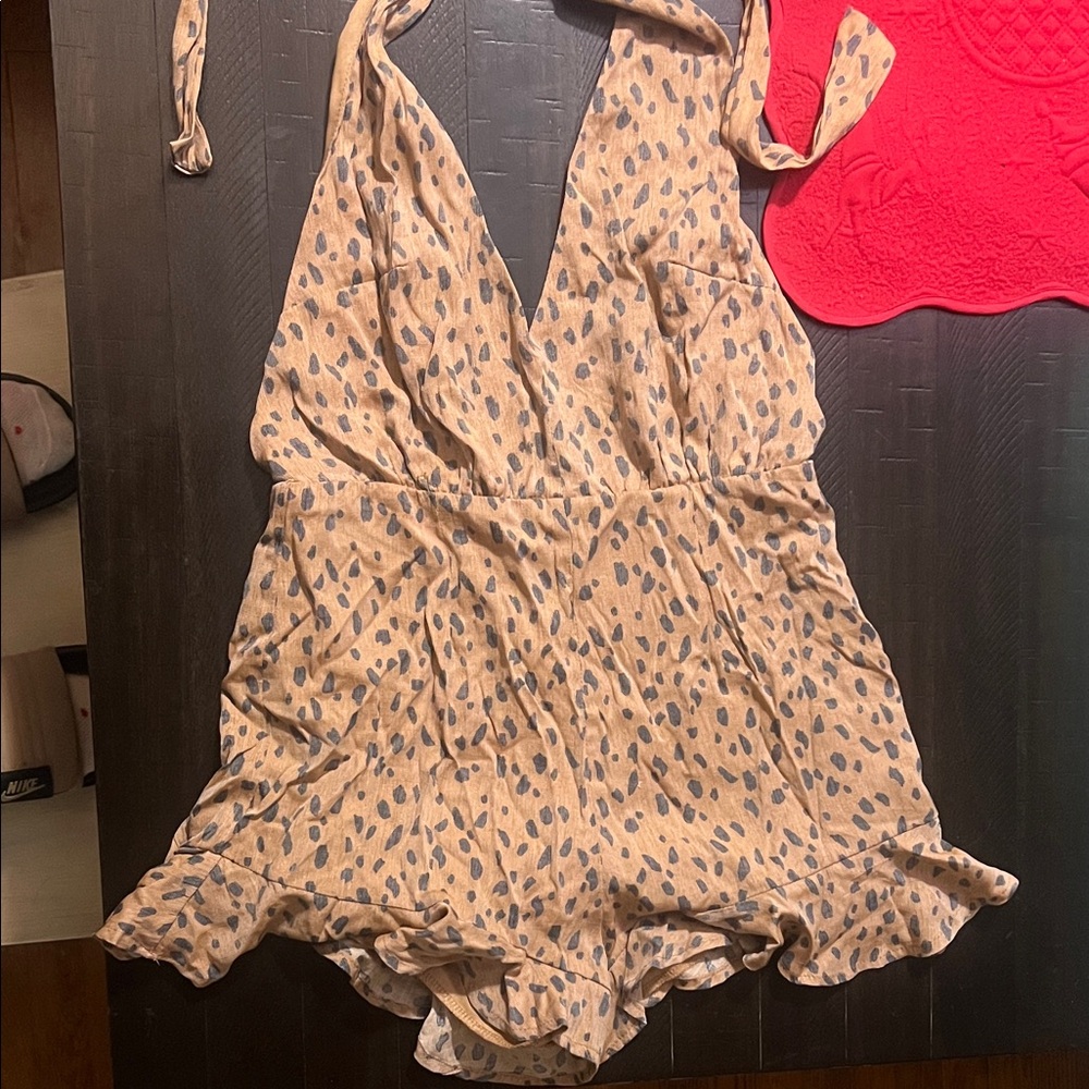 Leopard Print woman One Piece